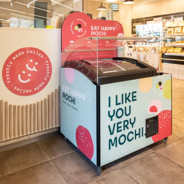 EatHappy Tiefkühltruhe mit Mochi Ice Cream – japanisches Dessert zum Mitnehmen